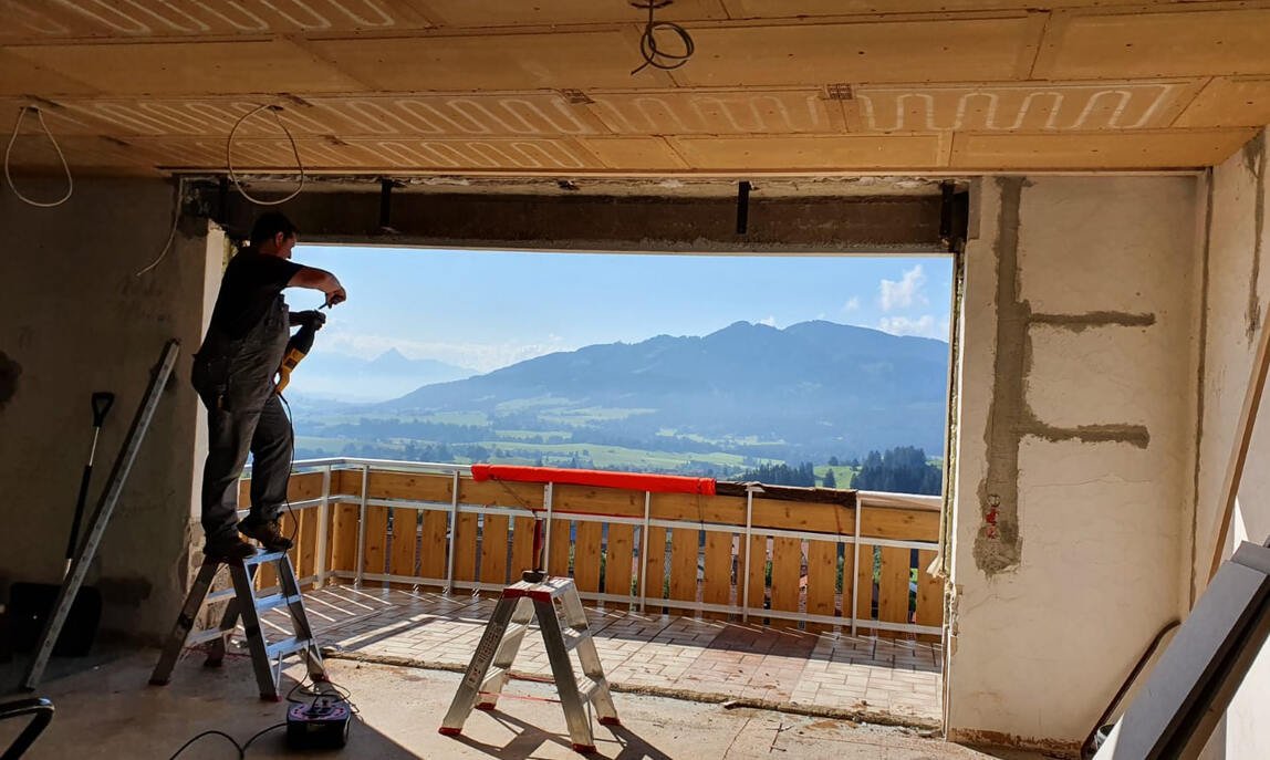 naturbo klimadämmplatten baustelle
