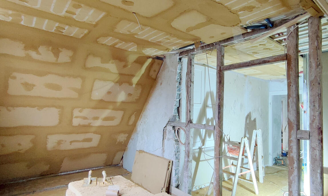 naturbo wand und decken heizung baustelle